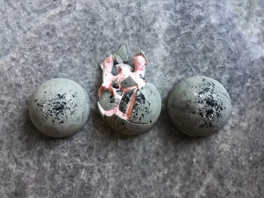 Kia Utzon-Frank creates brutalist-inspired flødeboller treats