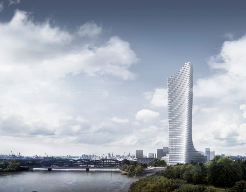 David Chipperfield's skyscraper in Hamburg