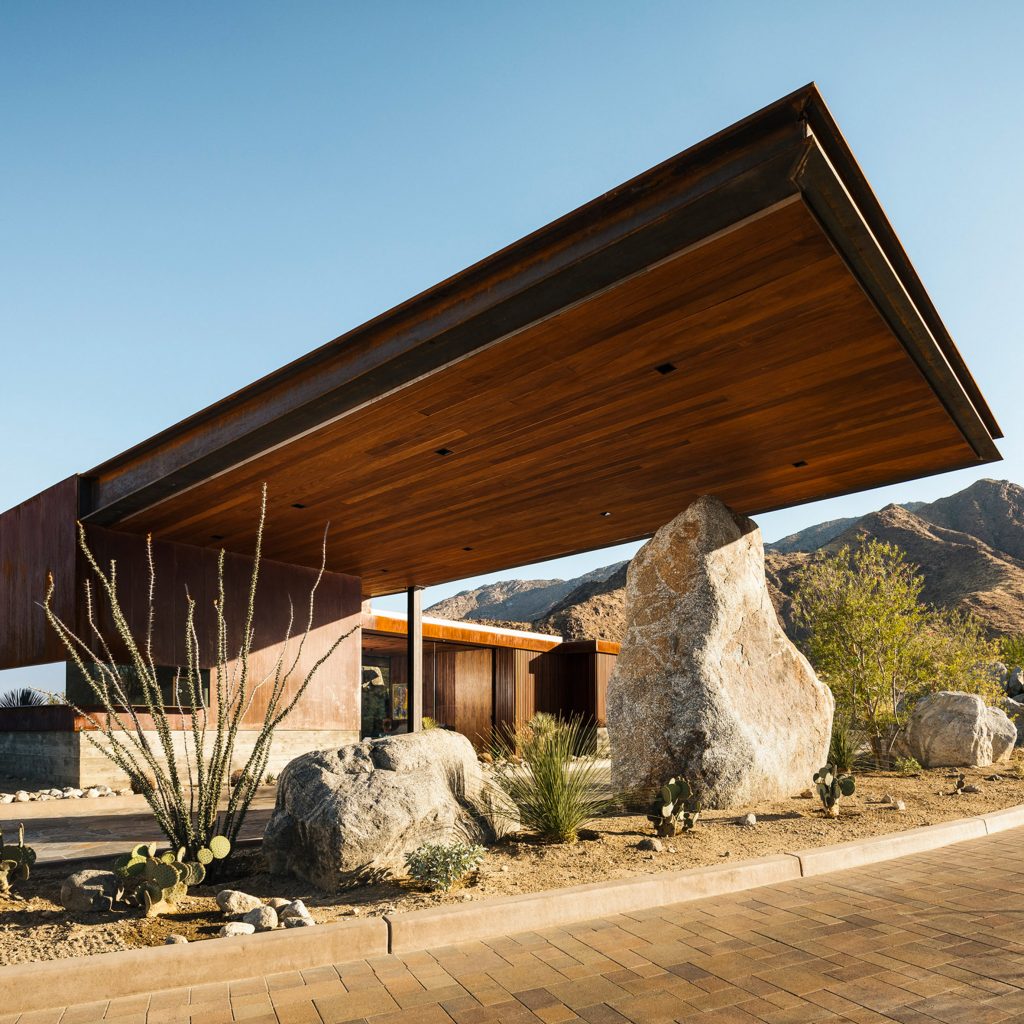 Robert L. Franklin Blog Cantilevered roof extends from Palm Springs