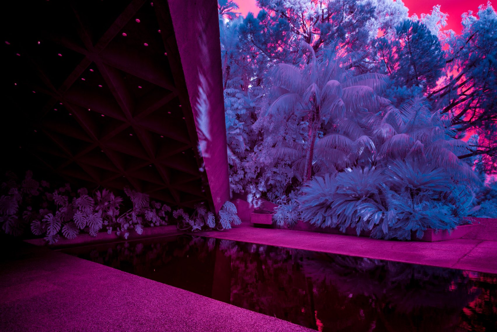 Kate Ballis Infrared Photos Display California Modernism In Vivid Hues