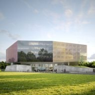 OMA unveils plans for coloured glass courthouse in Lille