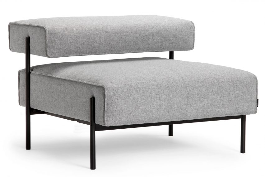Lucy Kurrein's modular sofa "rejects the conventional working environment"