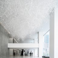 Tokujin Yoshioka creates cloud-like sculpture from thousands of acrylic rods