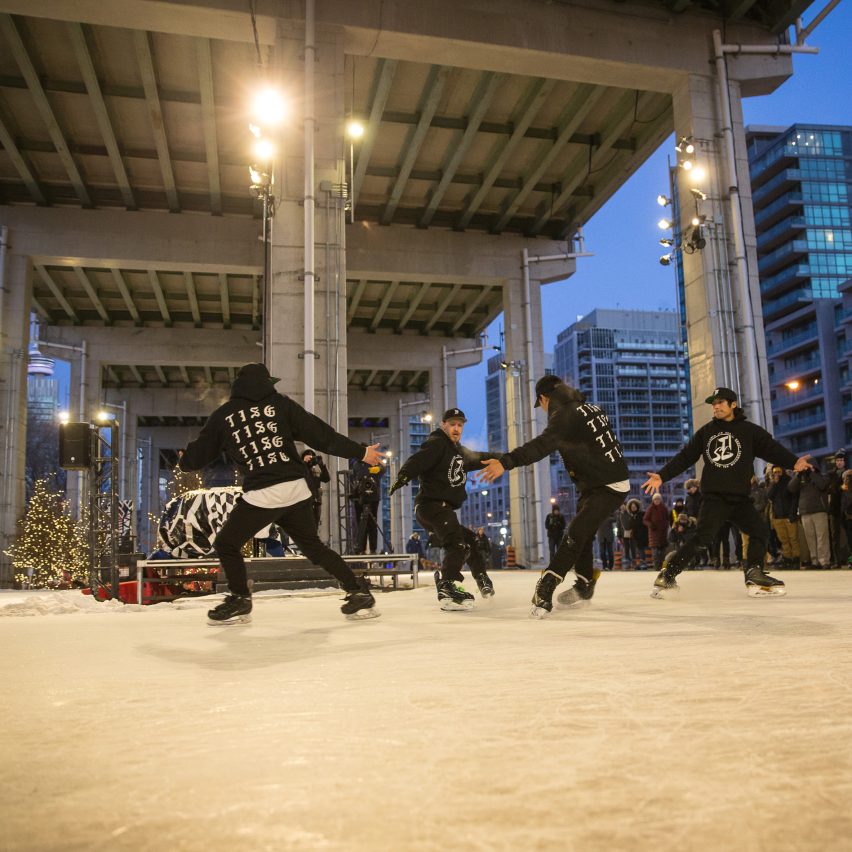 The Bentway will transform the unused space under Toronto's Gardiner Expressway into a linear park with an ice-skating trail.