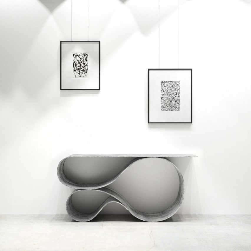 Whorl Console by Neal Aronowitz Design
