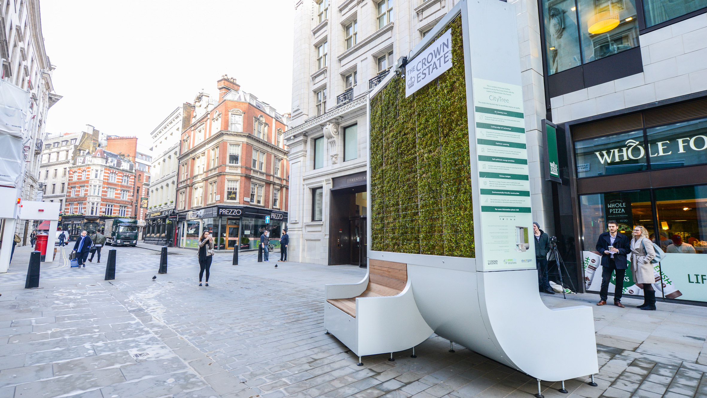 Moss Covered Citytree Bench Is Designed To Combat Urban Pollution