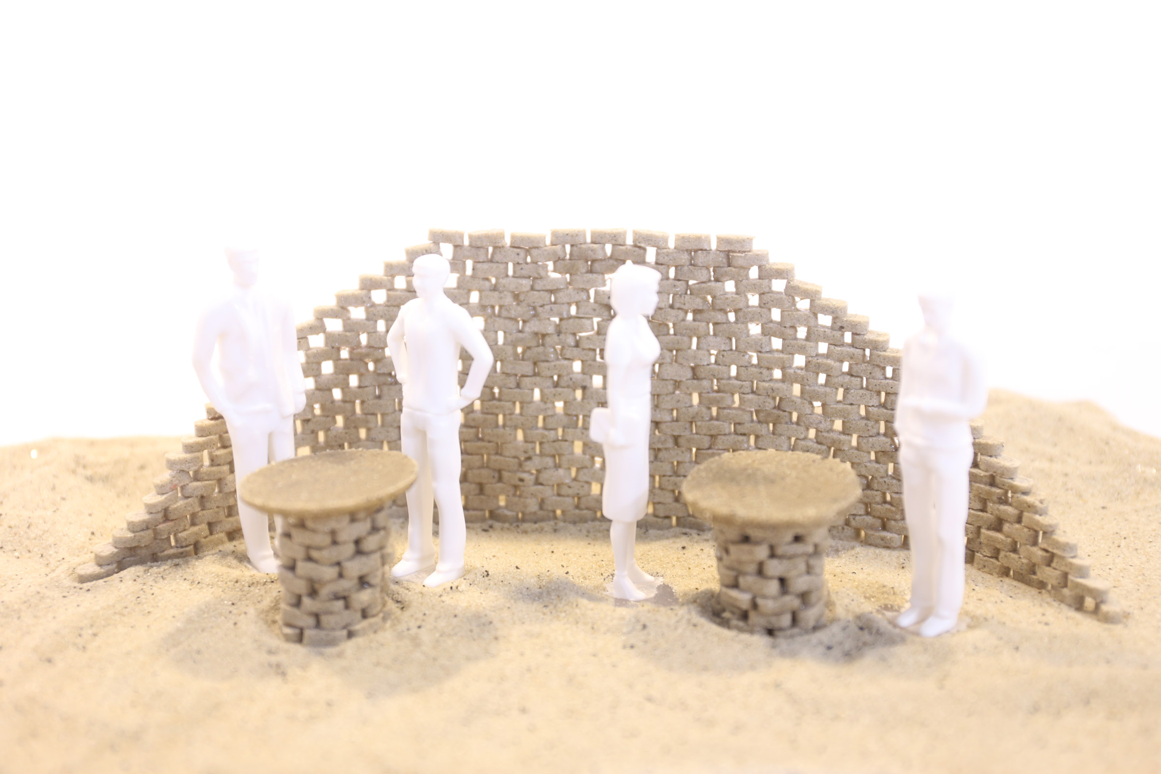 Finite alternative concrete made from desert sand