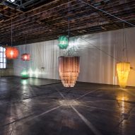 Victoria Miro gallery exhibits sculptural chandeliers by artist Jorge Pardo