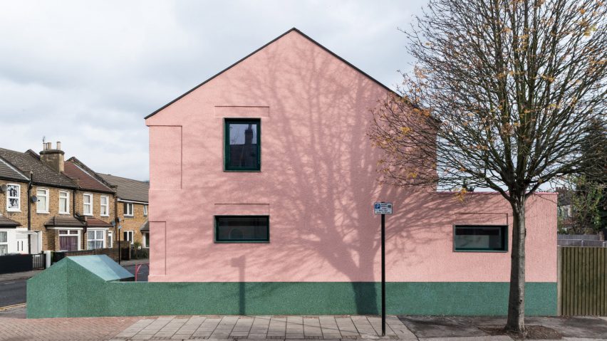 Pink-and-green house by Office S&M is an antidote to London's bland rental market