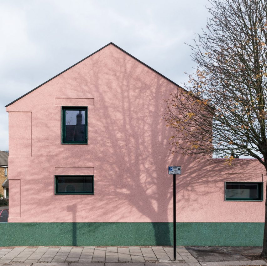 Pink-and-green house by Office S&M is an antidote to London's bland rental market
