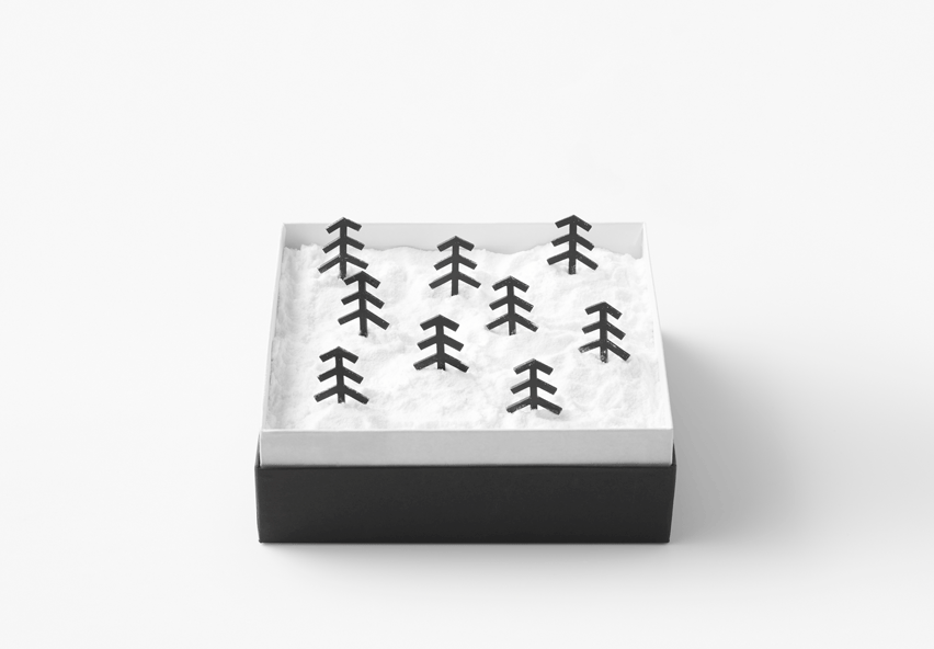 Nendo designs cheesecake that looks like a snowy landscape