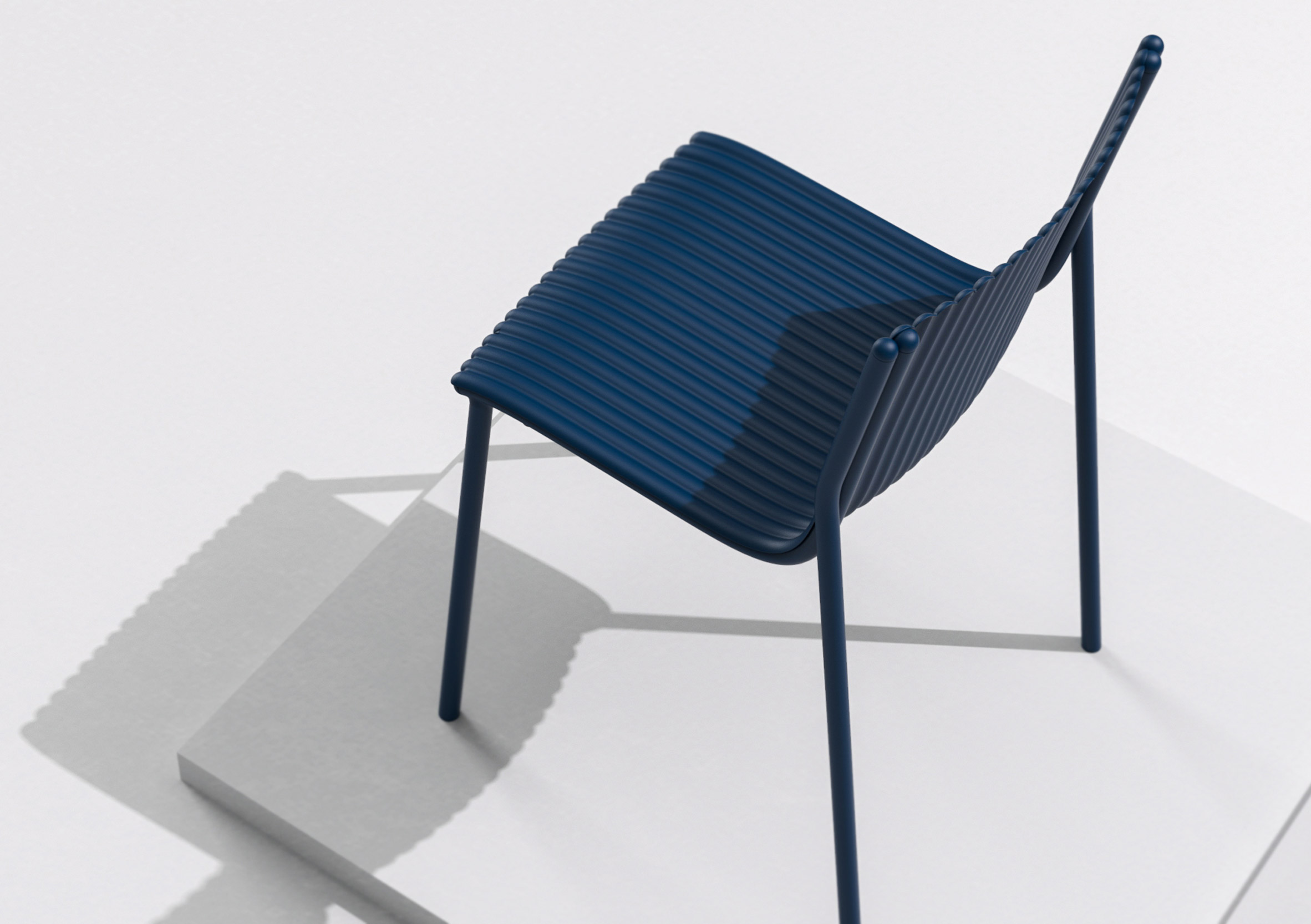 Ilseop Yoon creates pleated chairs from sheets of aluminium