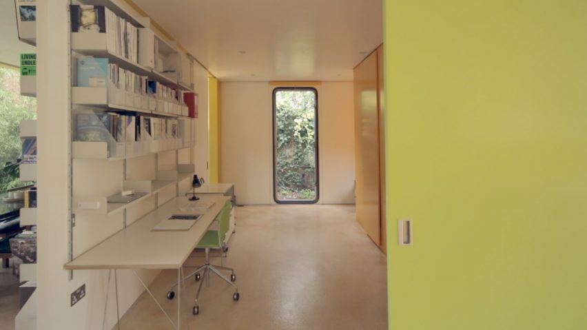 Interior image of study area space at the home