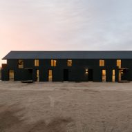 Alejandro Soffia slots two homes inside one long black building in Chile