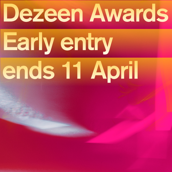 Two weeks until Dezeen Awards discounted early entry period ends