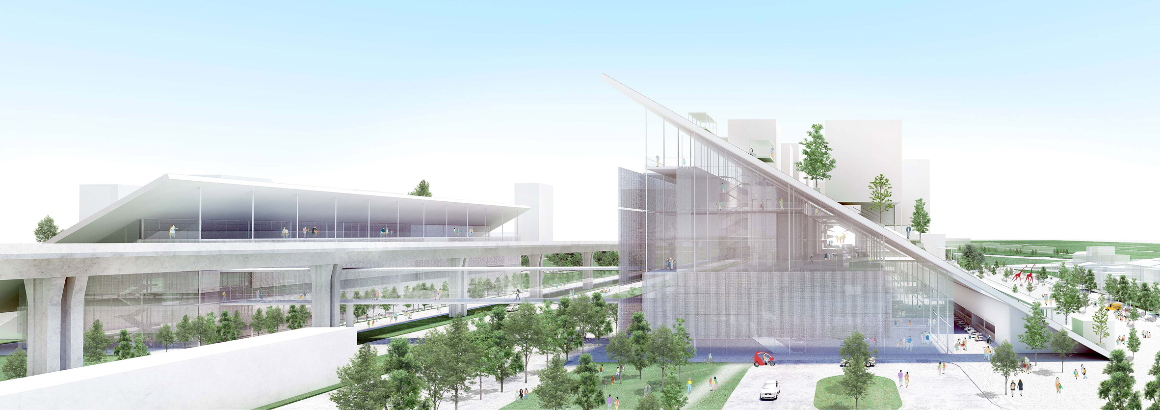 Taoyuan Museum of Art in Taiwan, designed by Riken Yamamoto & Field Shop and Joe Shih Architects