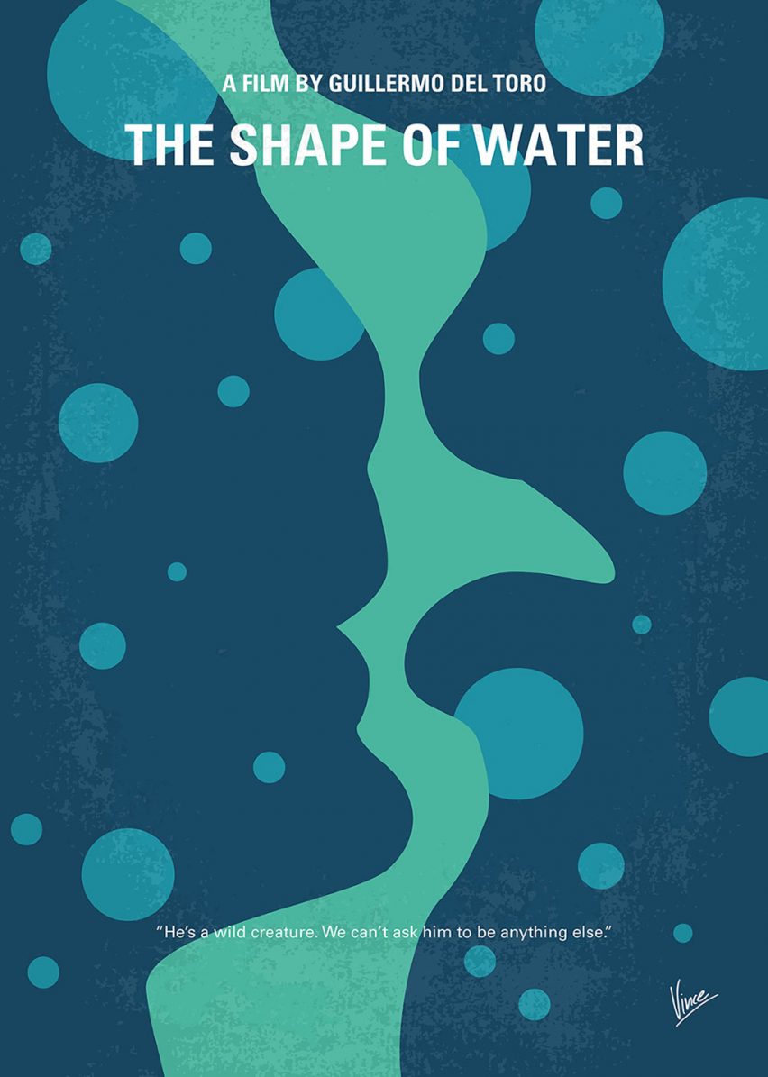 The Shape of Water minimal movie poster