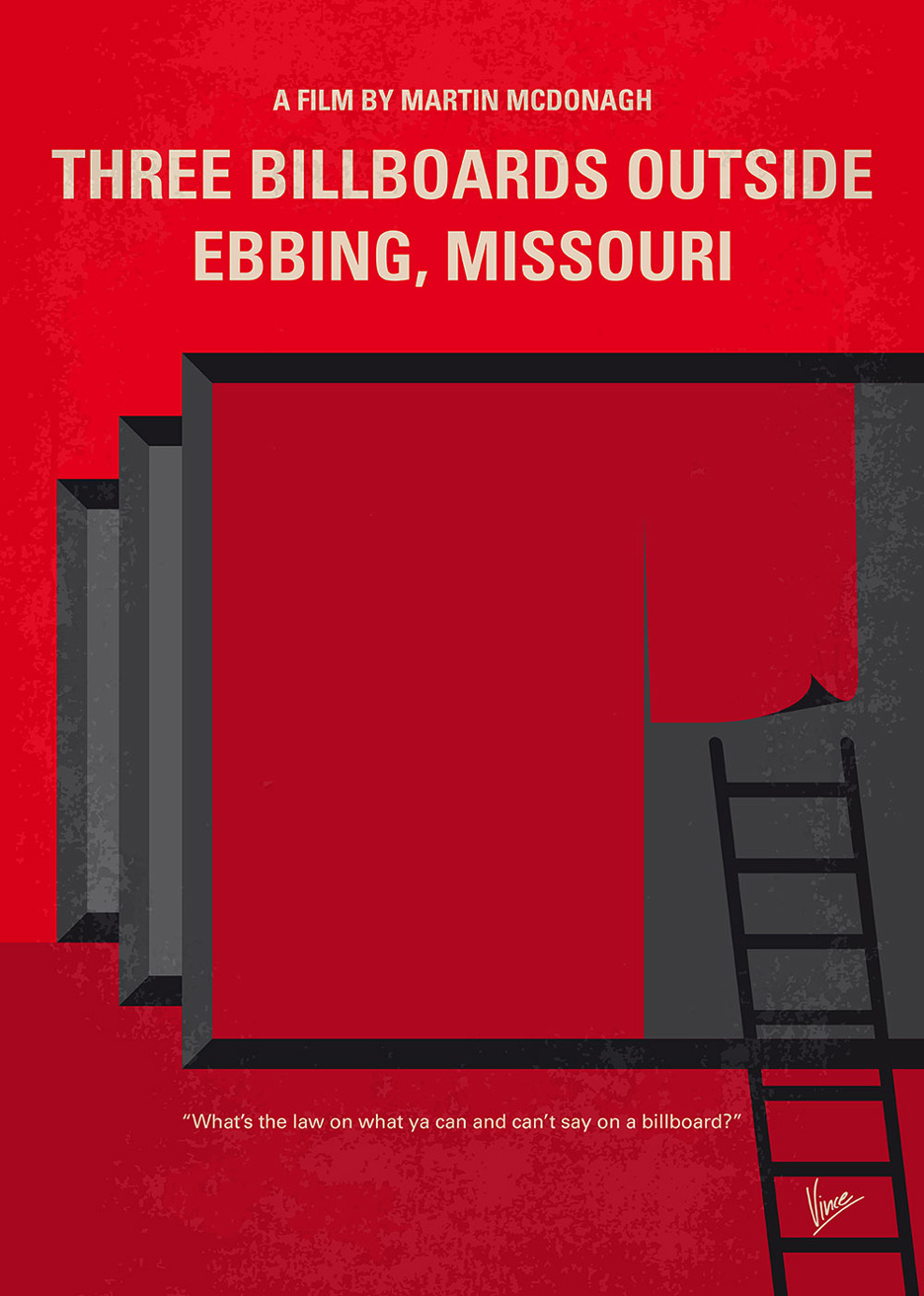 Three Billboards Outside Ebbing, Missouri minimal move poster