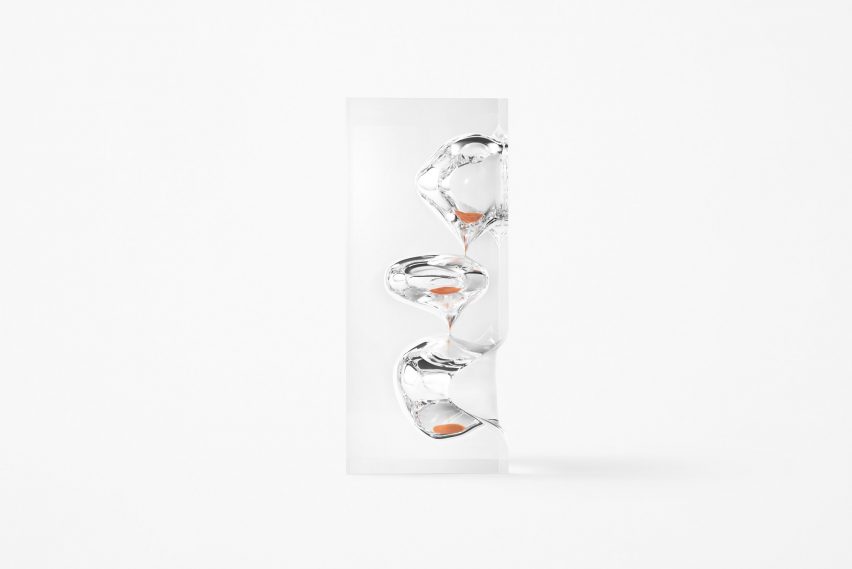 Nendo aims to "design time" with collection of unconventional hourglasses
