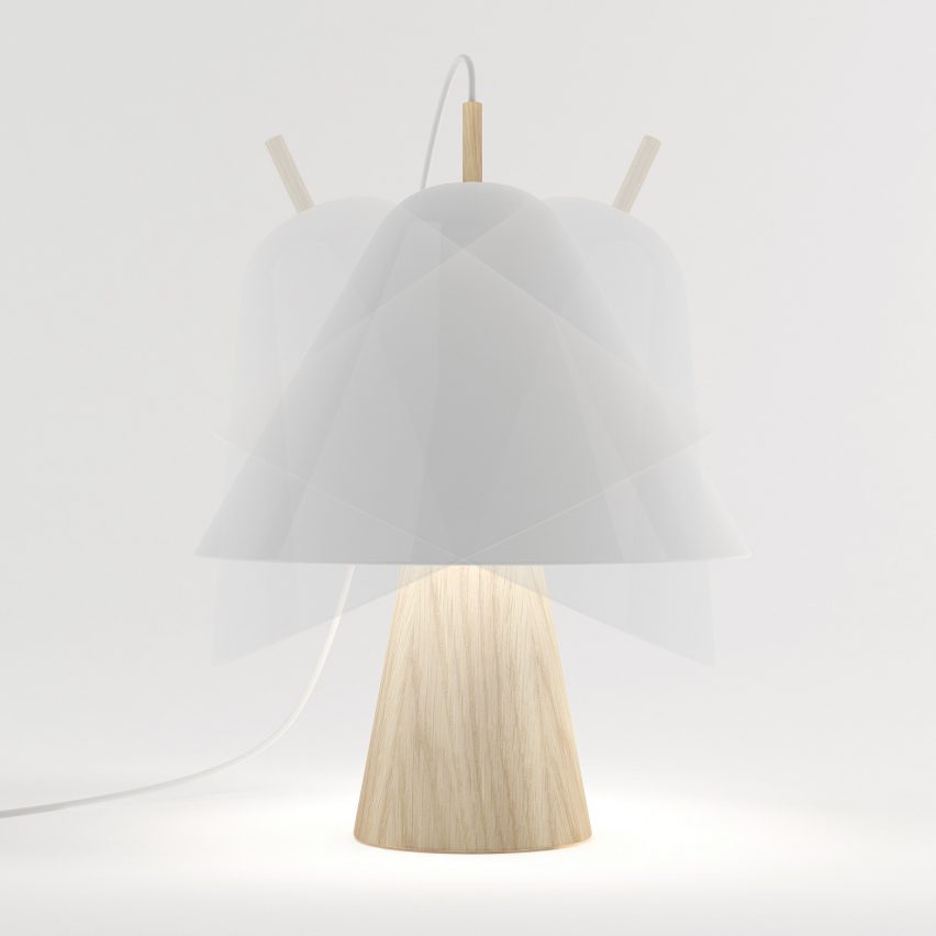 Simone Gerbino's design for a hat-inspired lamp was shortlisted for TalentLab, the brand's platform for emerging designers.