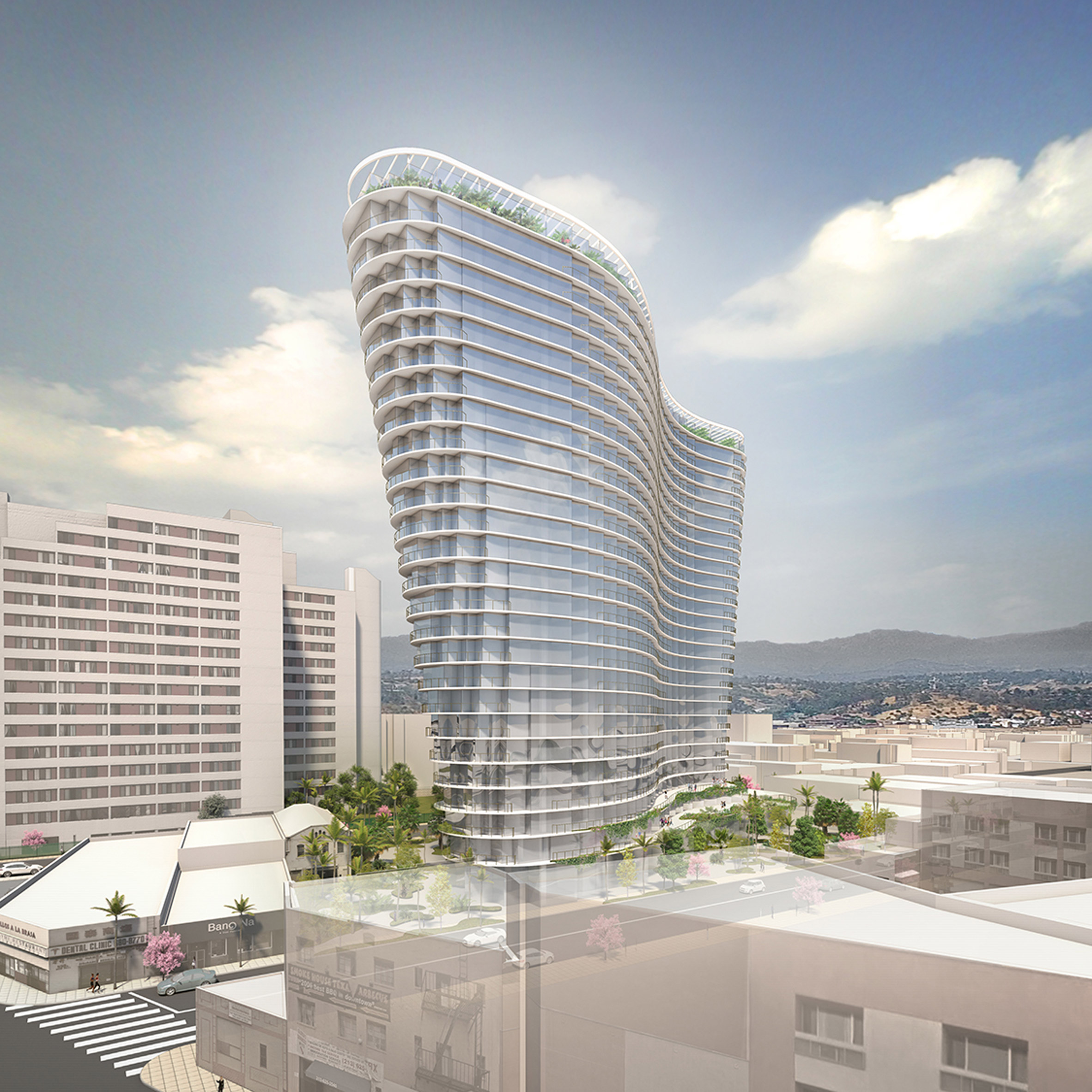Studio Gang designs curvaceous tower for LA's Chinatown
