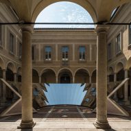 Phillip K Smith III and COS create wall of mirrors in historic Italian palazzo