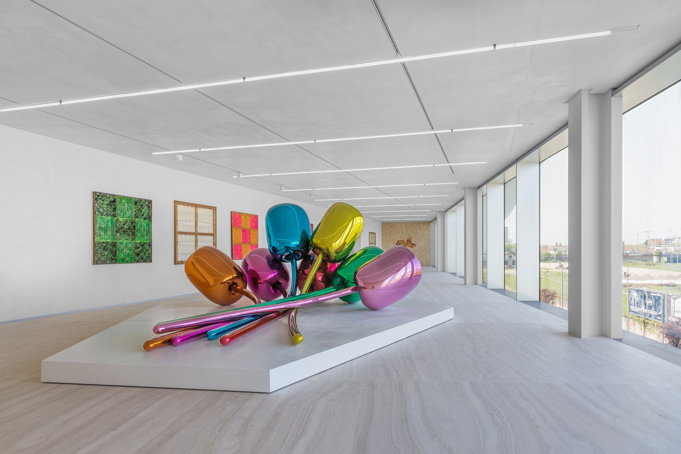 Kauwgom stropdas Harde wind OMA's Fondazione Prada Torre opens with quirky interiors