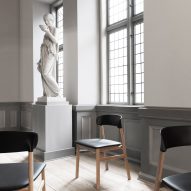 Simon Legald's Herit chair for Normann Copenhagen is "draped in nostalgia"