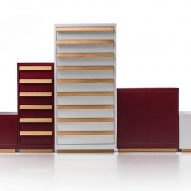 Konstantin Grcic has designed a range of steel furniture using manufacturing techniques more commonly utilised to create industrial storage containers.