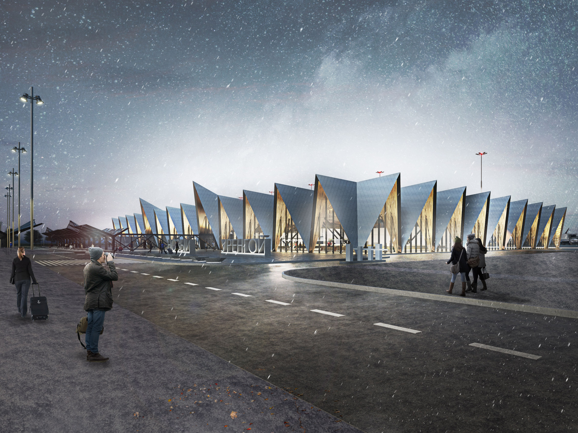 Twelve Architects reveals plans for Siberian airport with tented roof