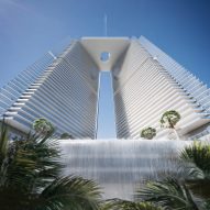 Rafael Viñoly plans angled residential towers for One River Point in Downtown Miami