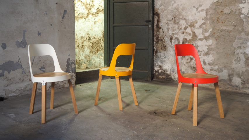 Christophe Machet creates chair collection using disused sewage pipes