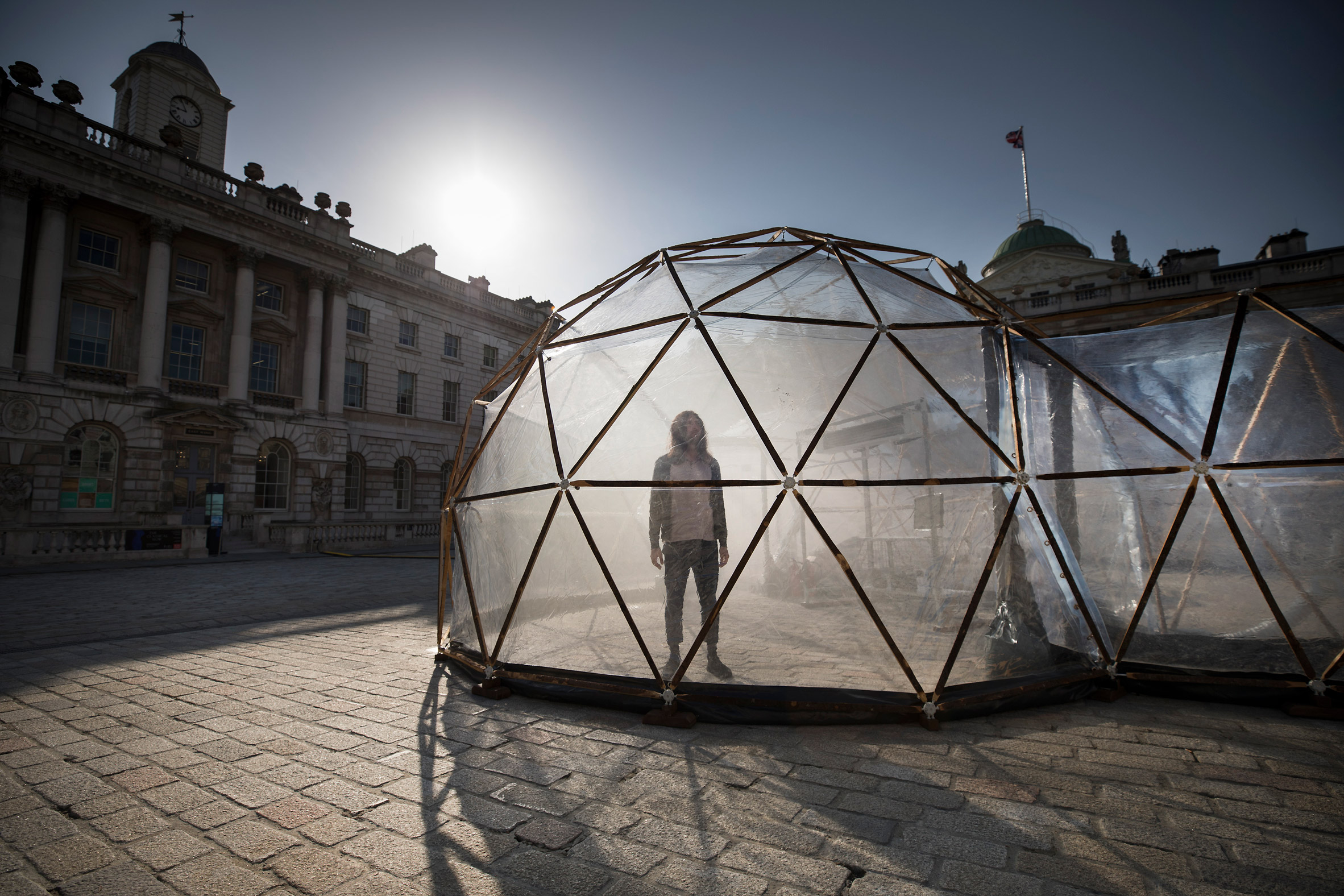 Pollution Pods by Michael Pinsky at Somerset House