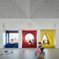 Ten kindergarten interiors that use colour to create a playful environment
