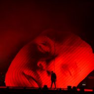 Es Devlin creates "afrofuturist" scarred mask for The Weeknd's Coachella set