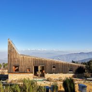 Matra Architects creates holiday home with peaked roof and Himalayan views