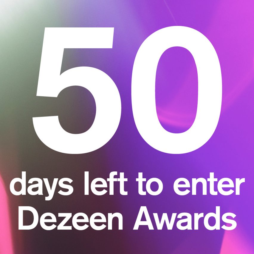 The countdown is on: 50 days to enter Dezeen Awards