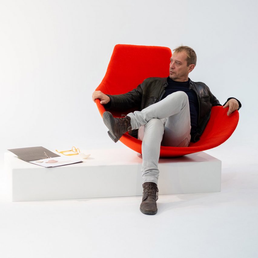 Emmanuel Babled remodels art sculpture as a chair for Offecct