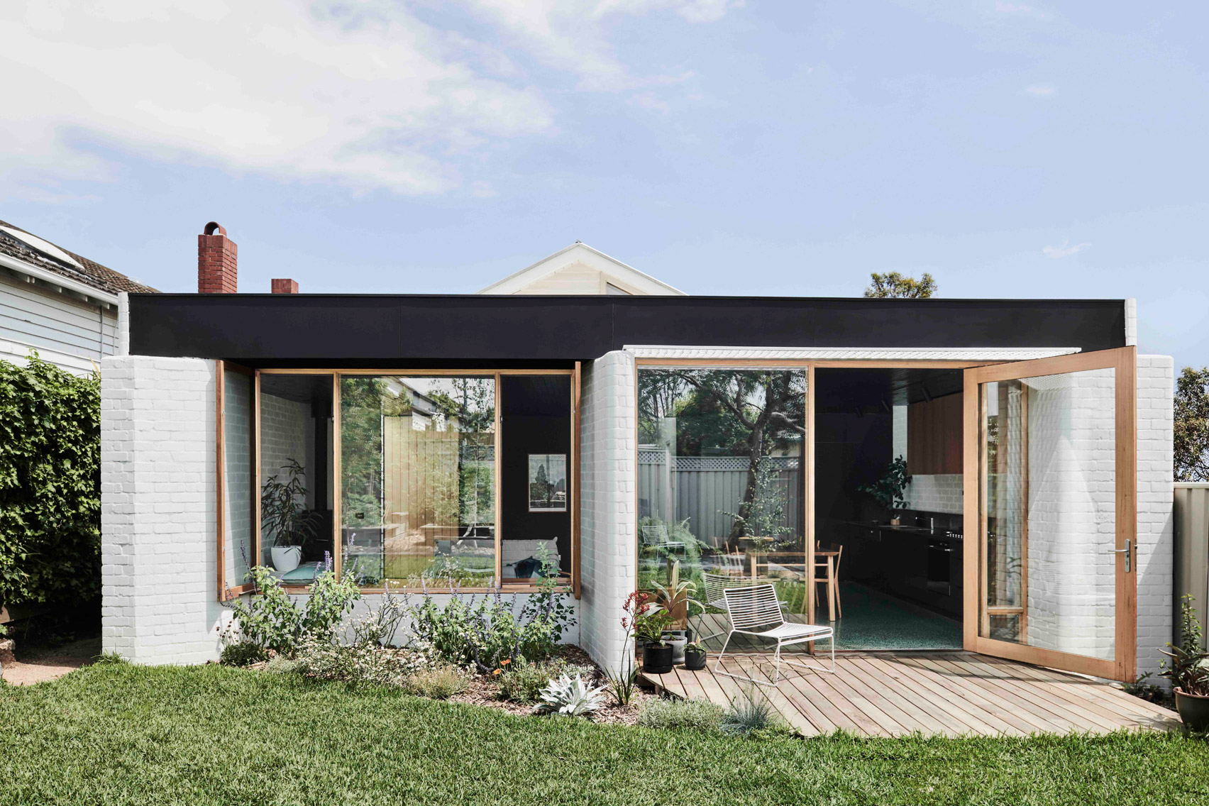 Taylor Knights opens up garden views at Melbourne home with glass-fronted extension