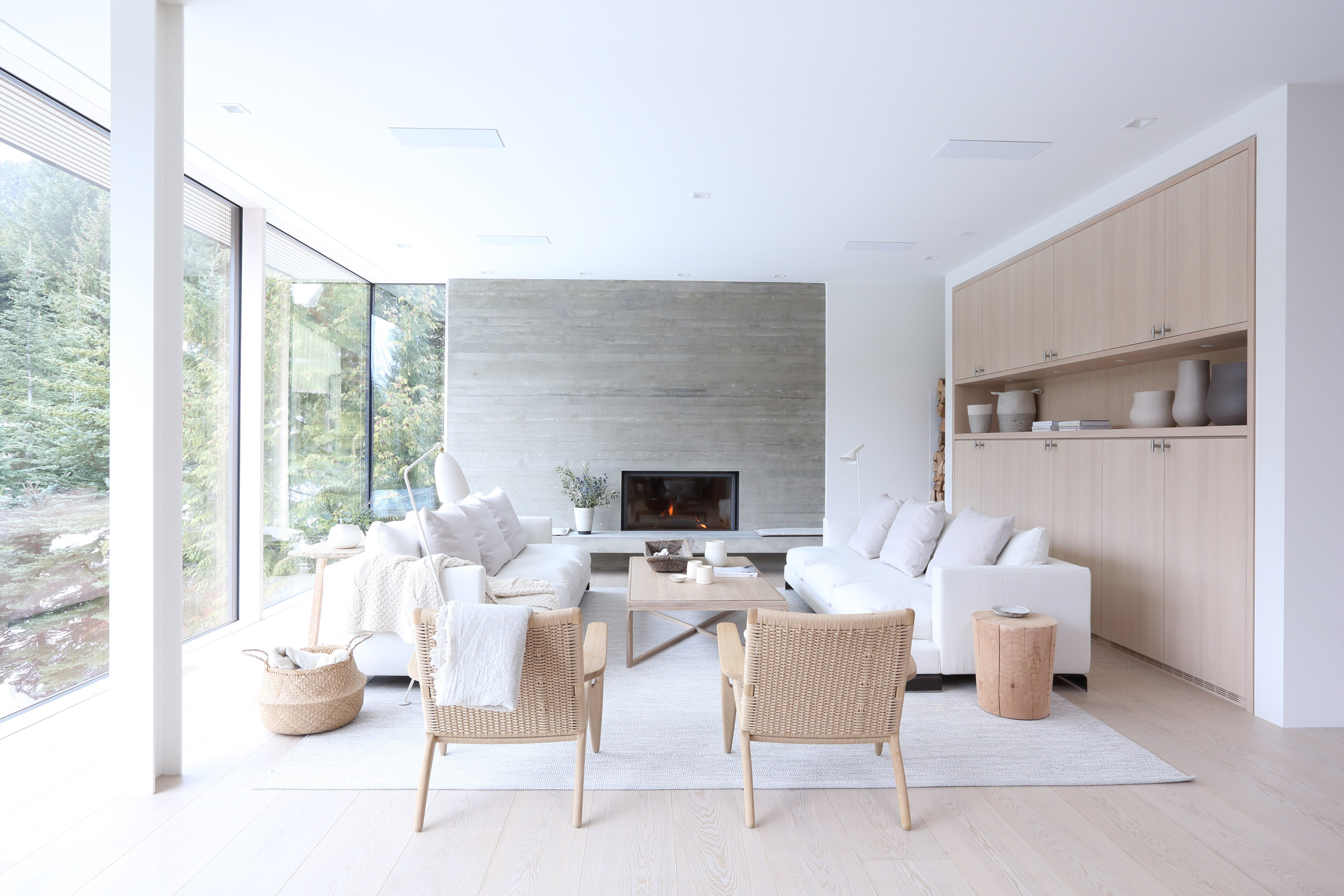 Buckhorn Place's light-filled interiors complement Whistler snowscapes
