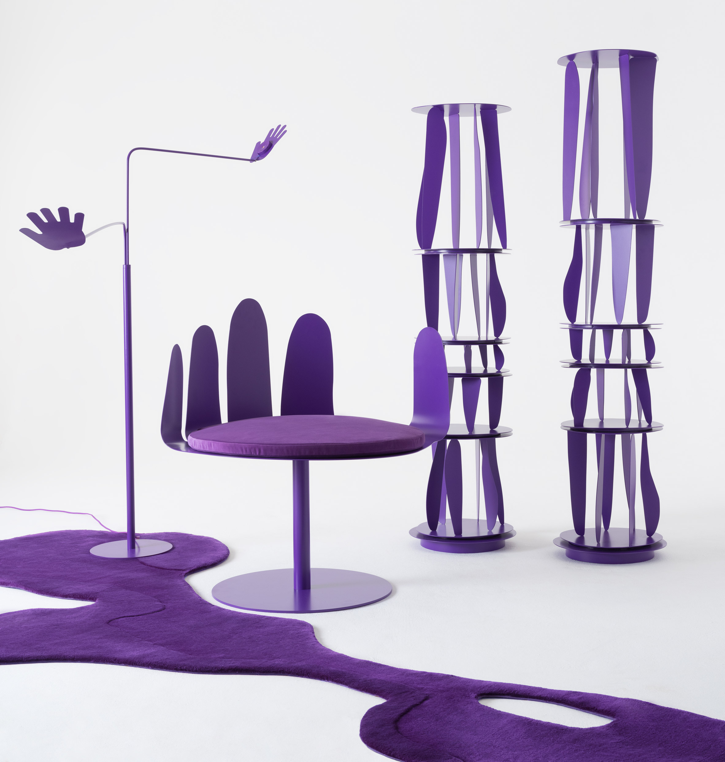 Purple furniture by Crosby Studios