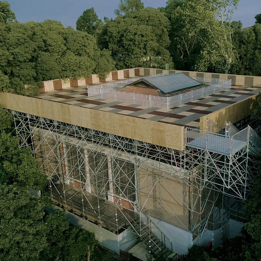 British Pavilion Venice Architecture Biennale, drone photography by Cultureshock Media