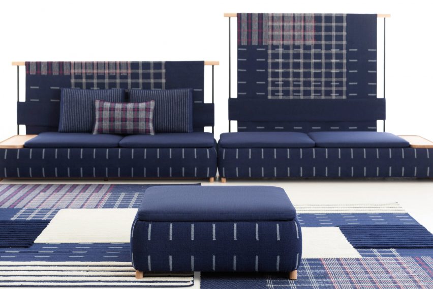 Neri&Hu design modular rug, screen and sofa collection for Gan