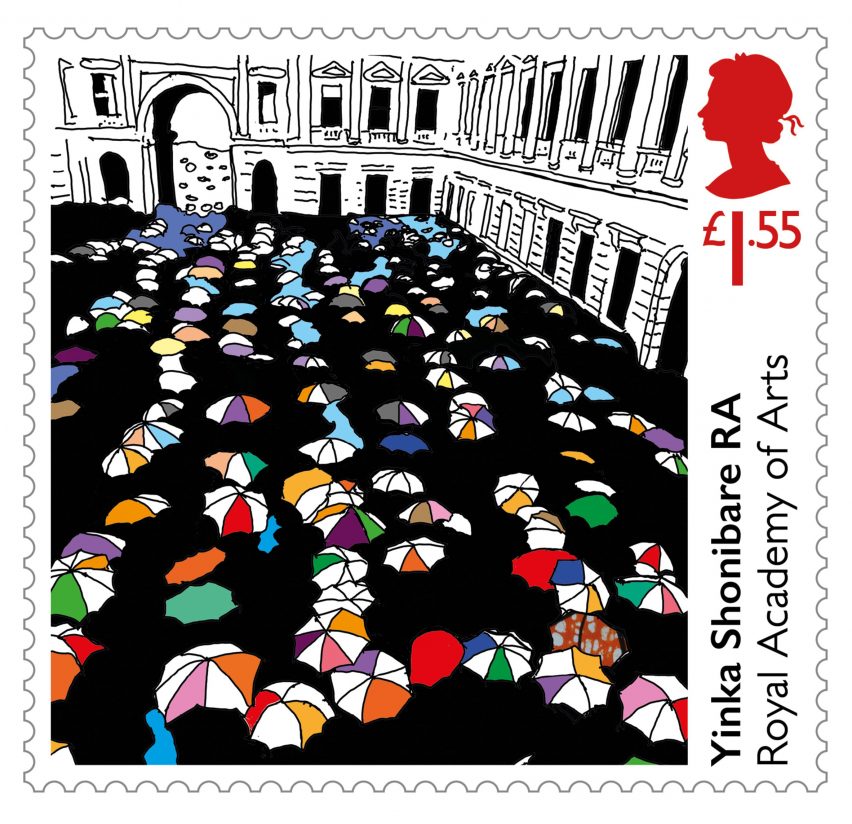 Grayson Perry and Tracey Emin mark Royal Academy's 250th anniversary with bespoke stamp designs