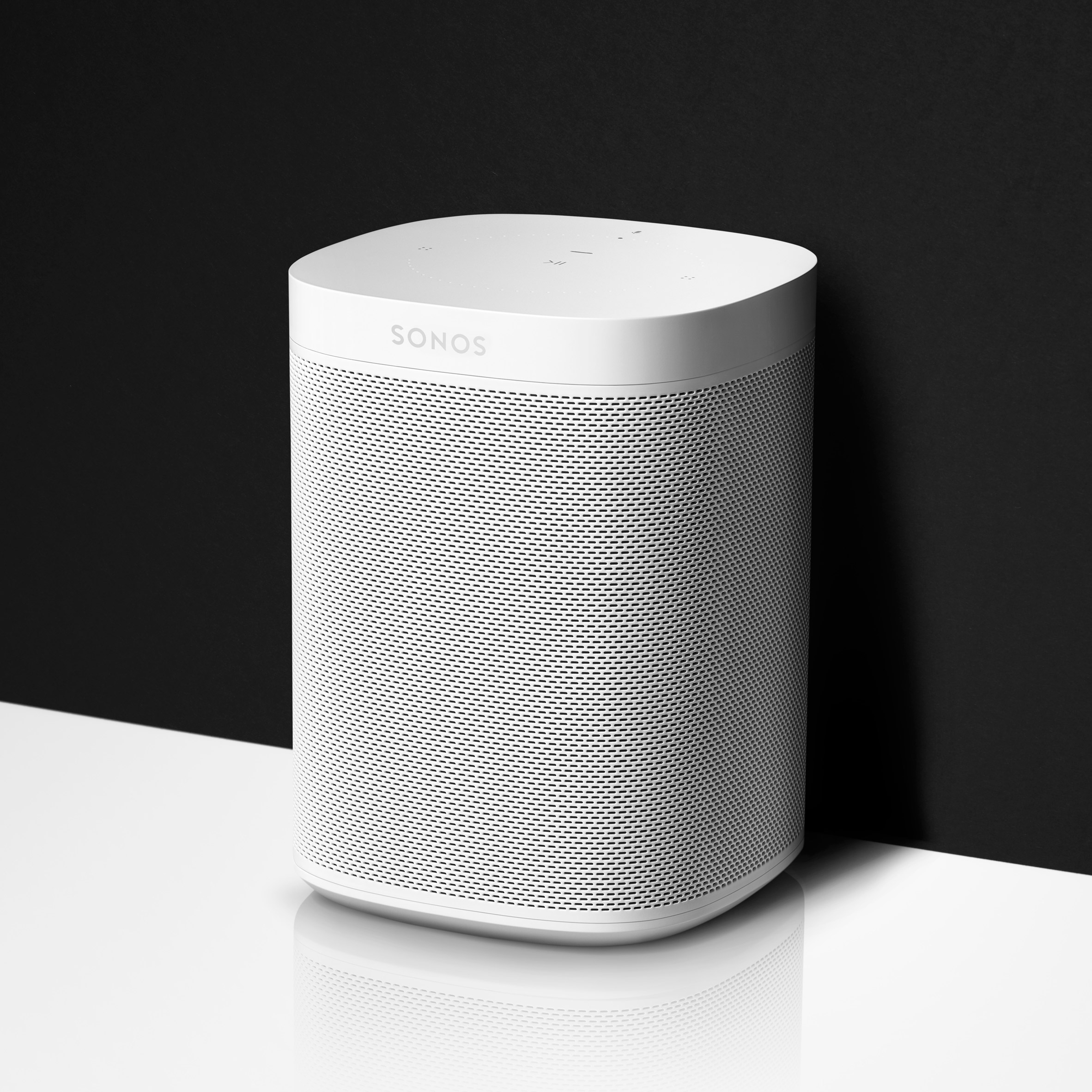 a Sonos voice-controlled speaker
