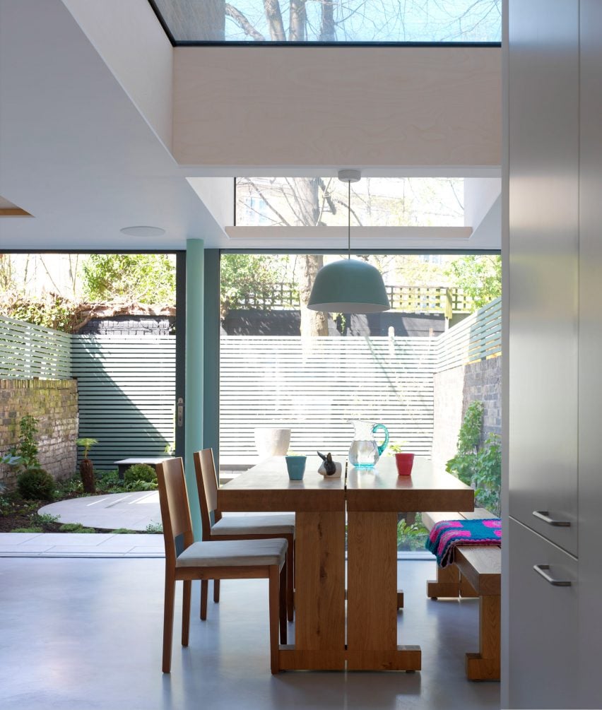 Glazed extension seamlessly connects refurbished Highbury house with new patio garden