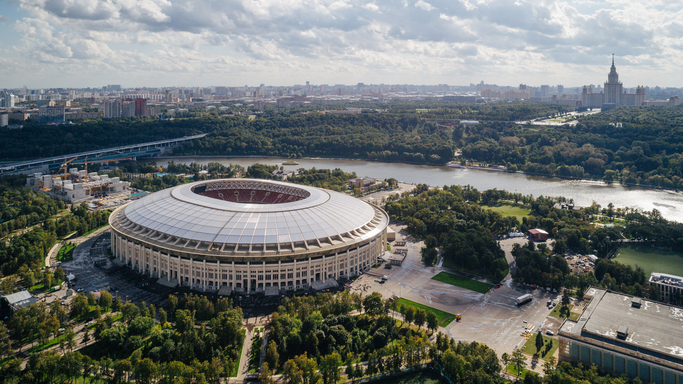 Russian World Cup stadiums hosting matches in 2018