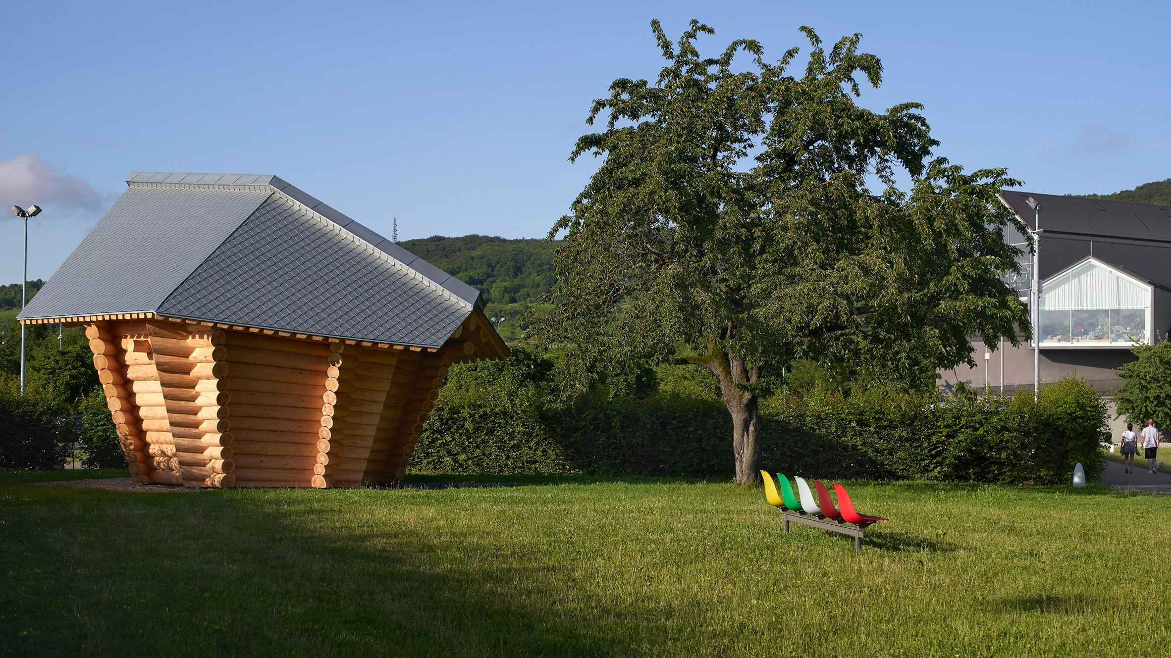 Thomas Schütte creates log cabin on Vitra Campus