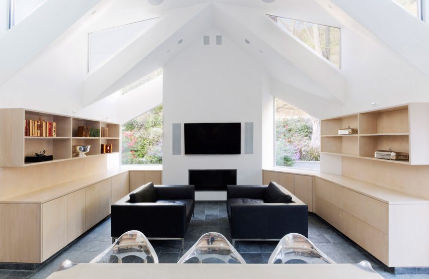 Geoffrey Von Oeyen Designs Jagged Roof Office Addition For
