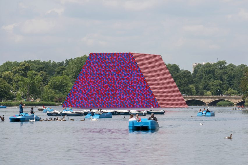 Christo's The London Mastaba at the Serpentine